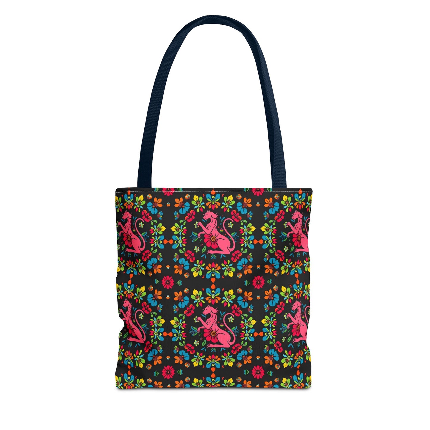 Tote Bag, (AOP), Virgo, Zodiac v6, Flower Pattern
