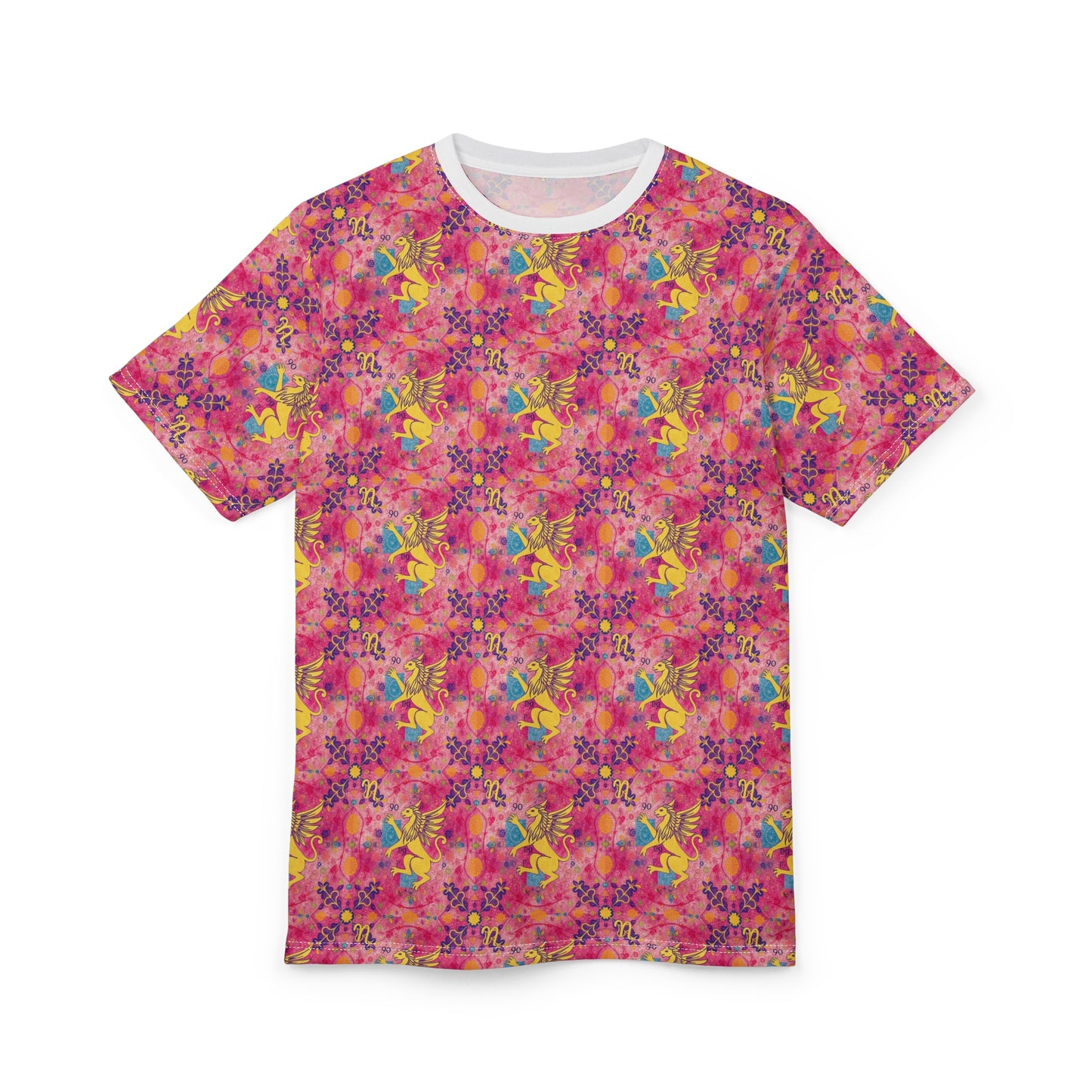 Unisex Cut & Sew T-Shirt, AOP, Virgo, Zodiac, Pattern