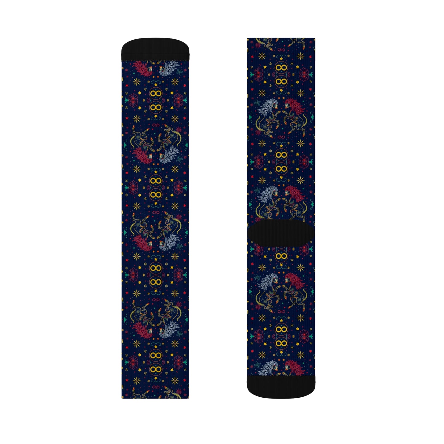 Sublimation Socks, Gemini, Zodiac v3, Pattern