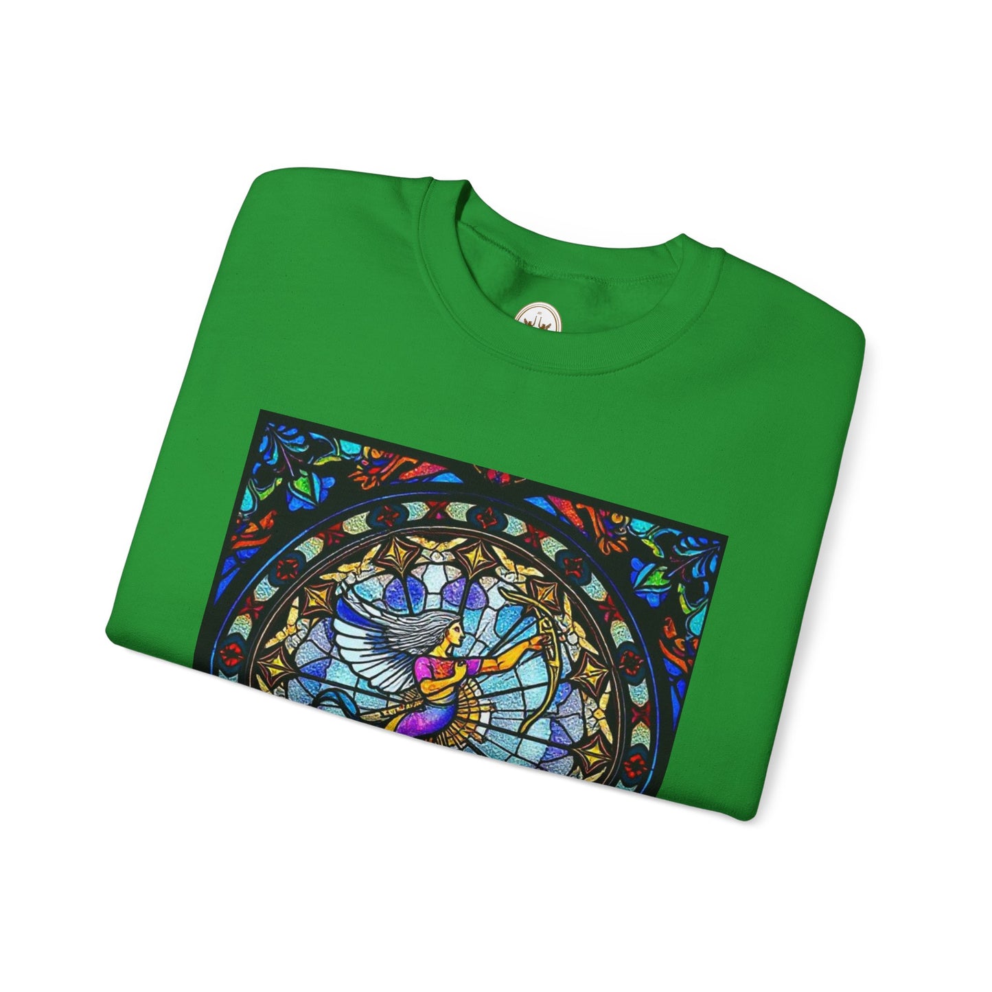 Unisex Heavy Blend™ Crewneck Sweatshirt, Glass, Sagittarius Zodiac Design