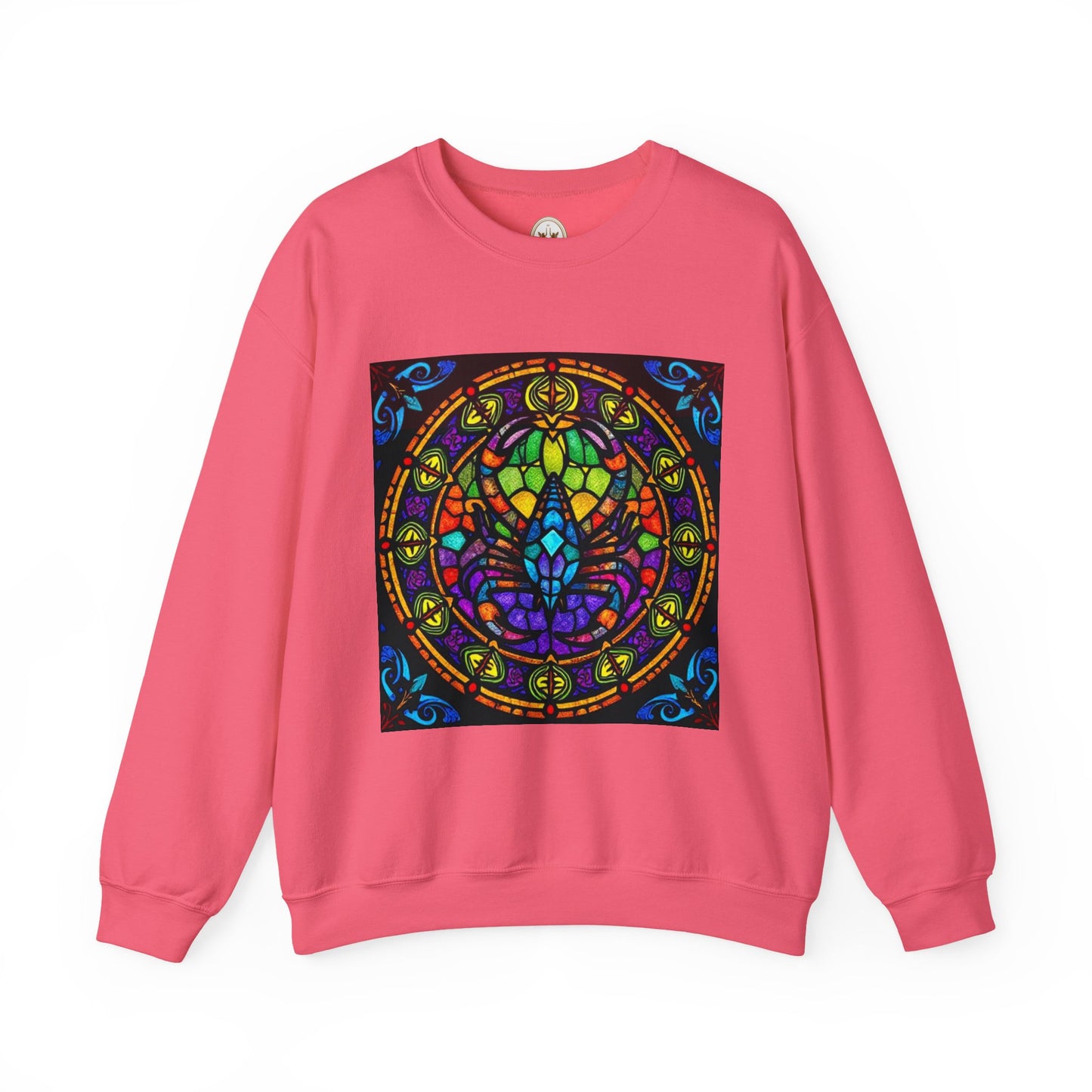 Unisex Heavy Blend™ Crewneck Sweatshirt, Glass 1, Scorpio Zodiac Design