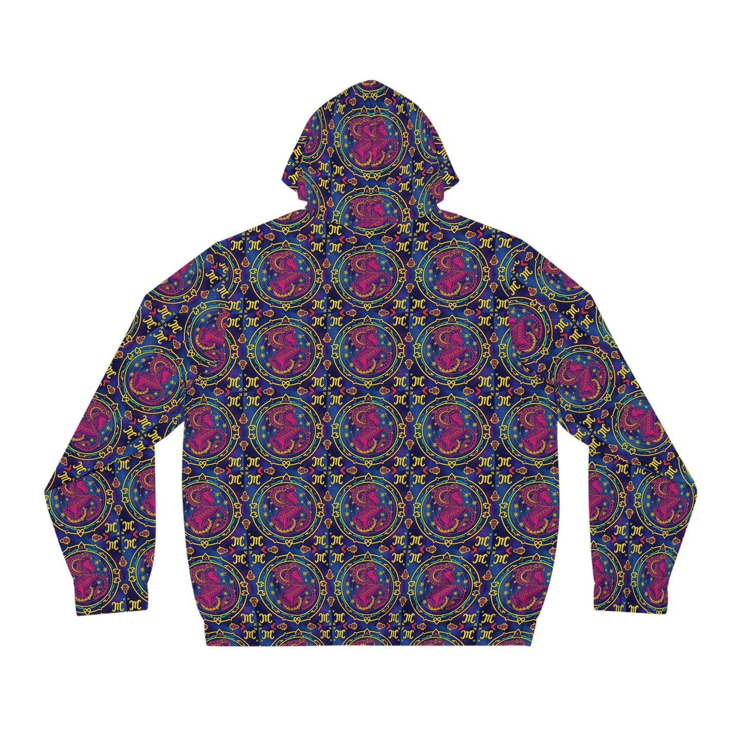 Full-Zip Hoodie (AOP), Capricorn, Zodiac v3, Pattern