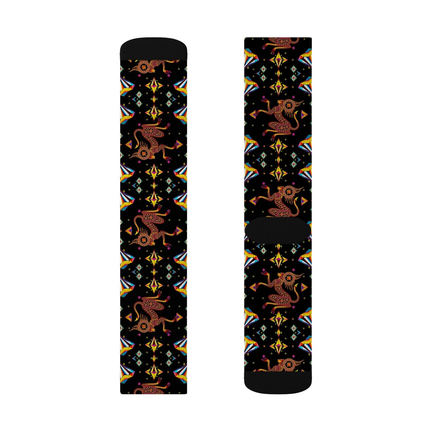 Sublimation Socks, Virgo, Zodiac v3, Jewel Pattern