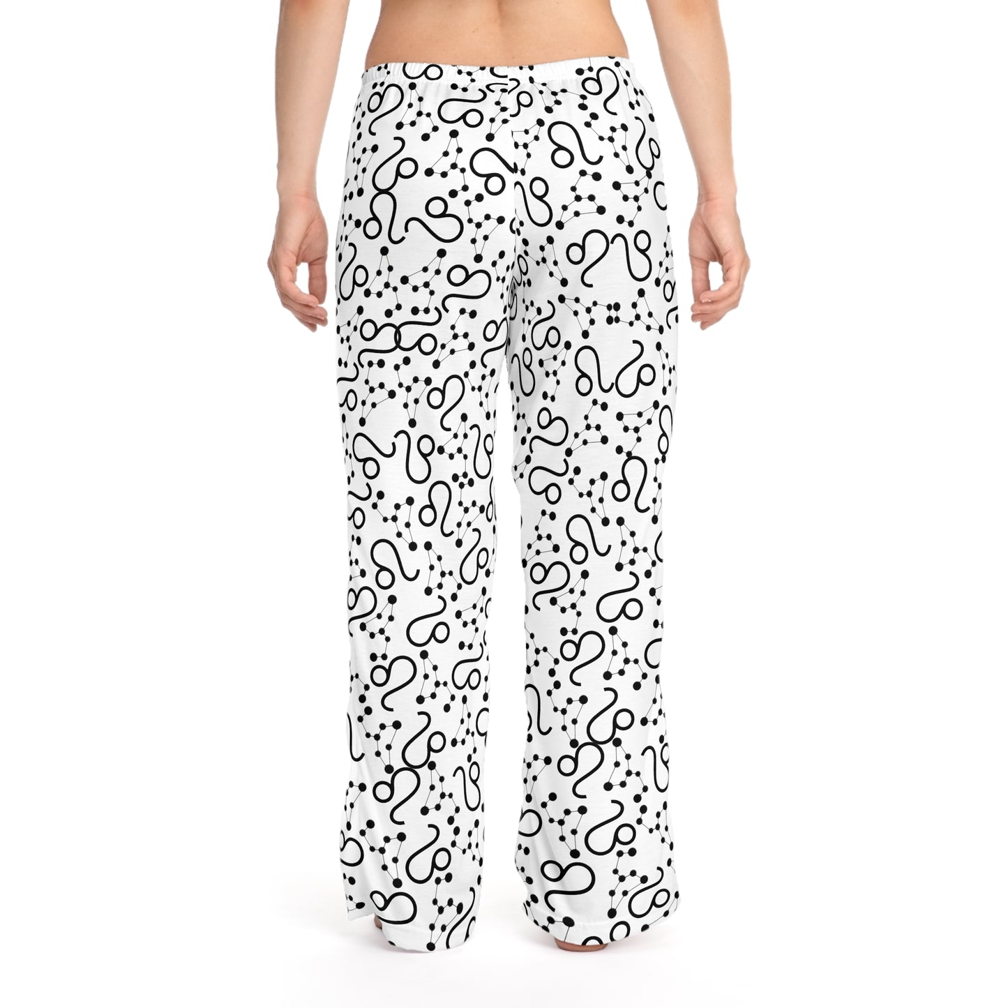 Women's Zodiac Pajama Pants (AOP) Leo Zodiac Sign