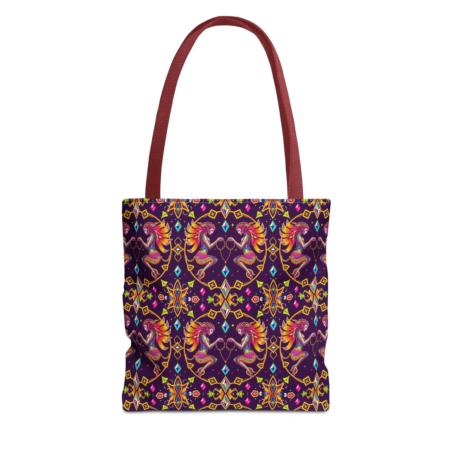 Tote Bag (AOP), Gemini, Zodiac, Jewel Pattern