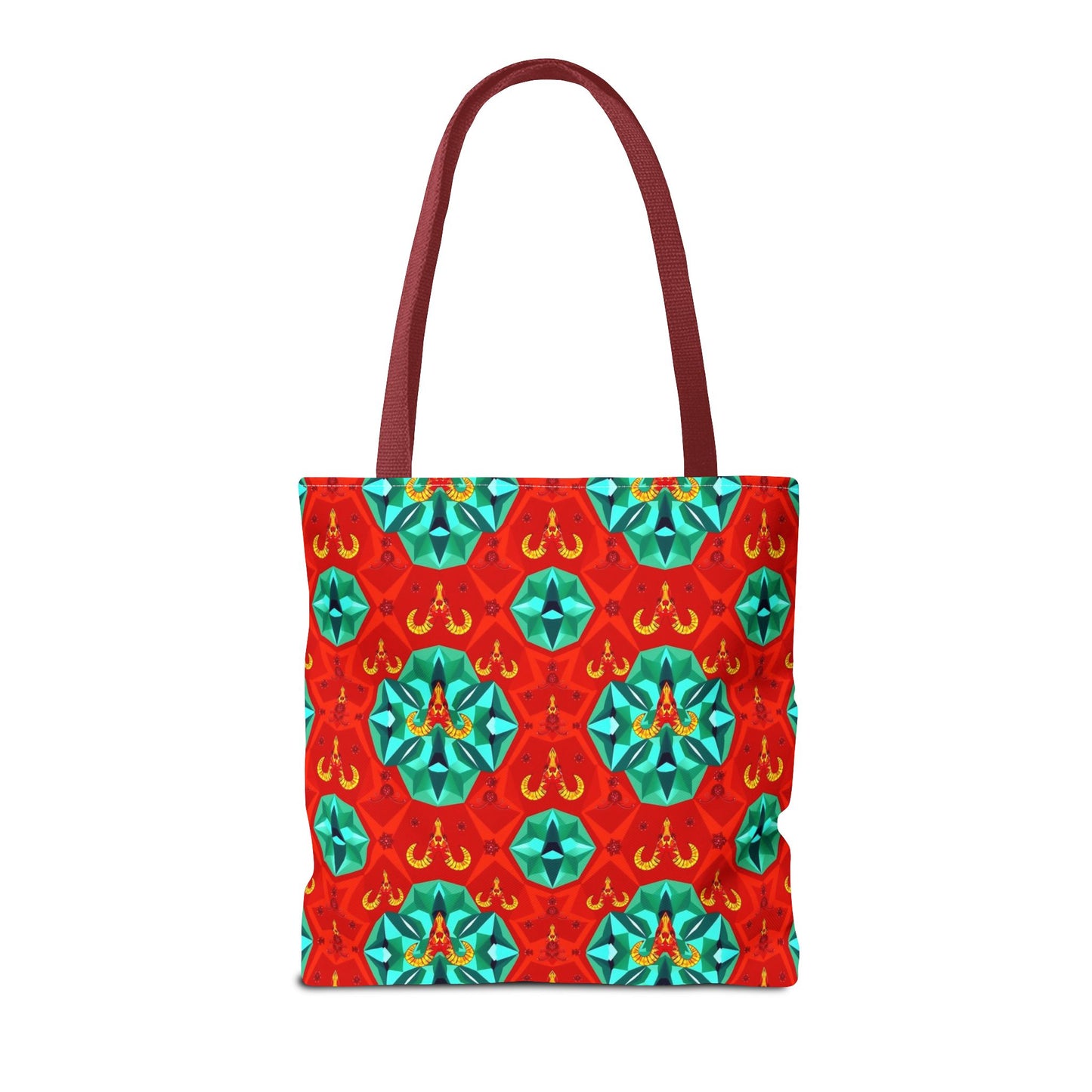 Tote Bag (AOP), Aries, Zodiac v1, Jewel Pattern
