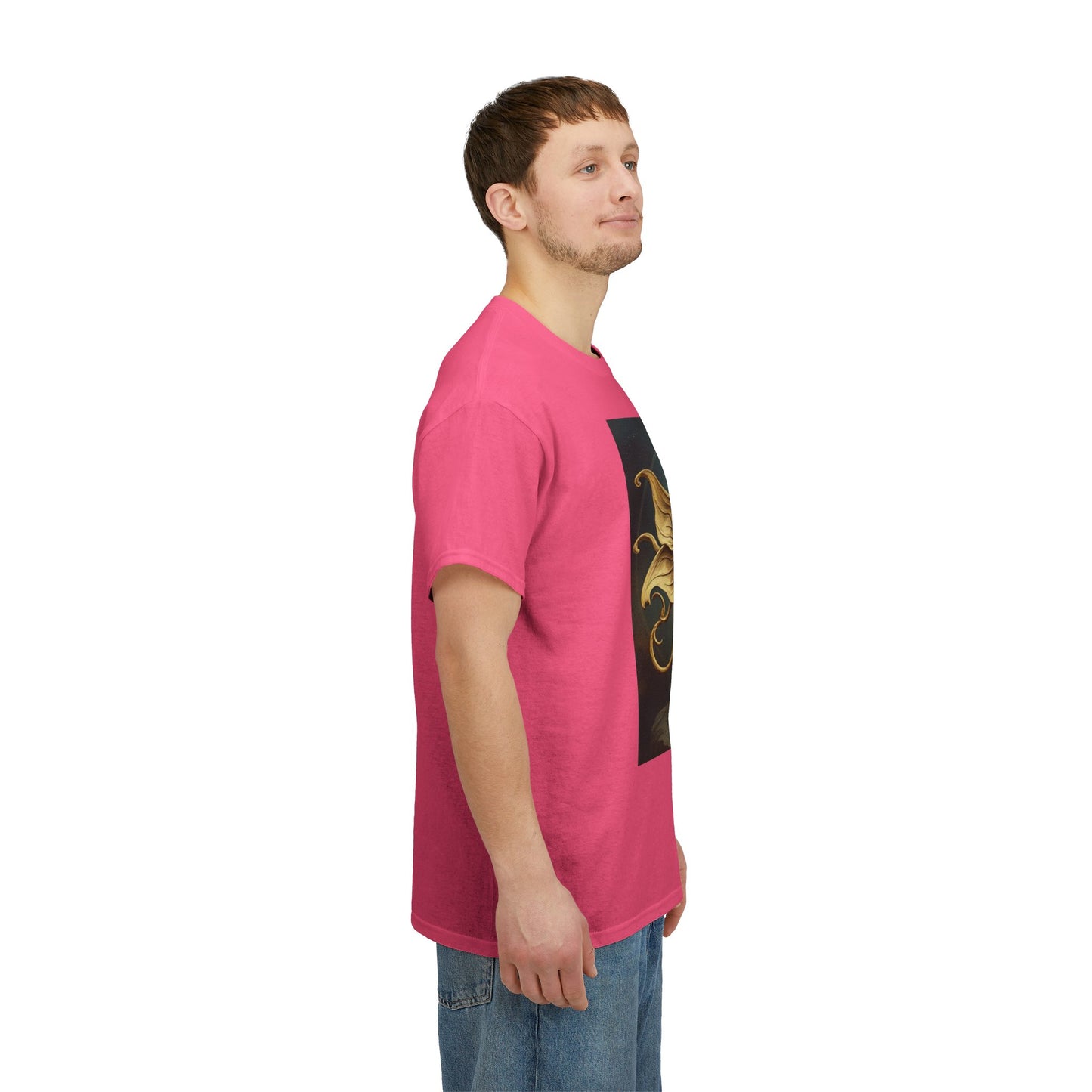 Unisex Heavy Cotton T-Shirt, Sagittarius King, Bow & Arrow v1, Zodiac Design