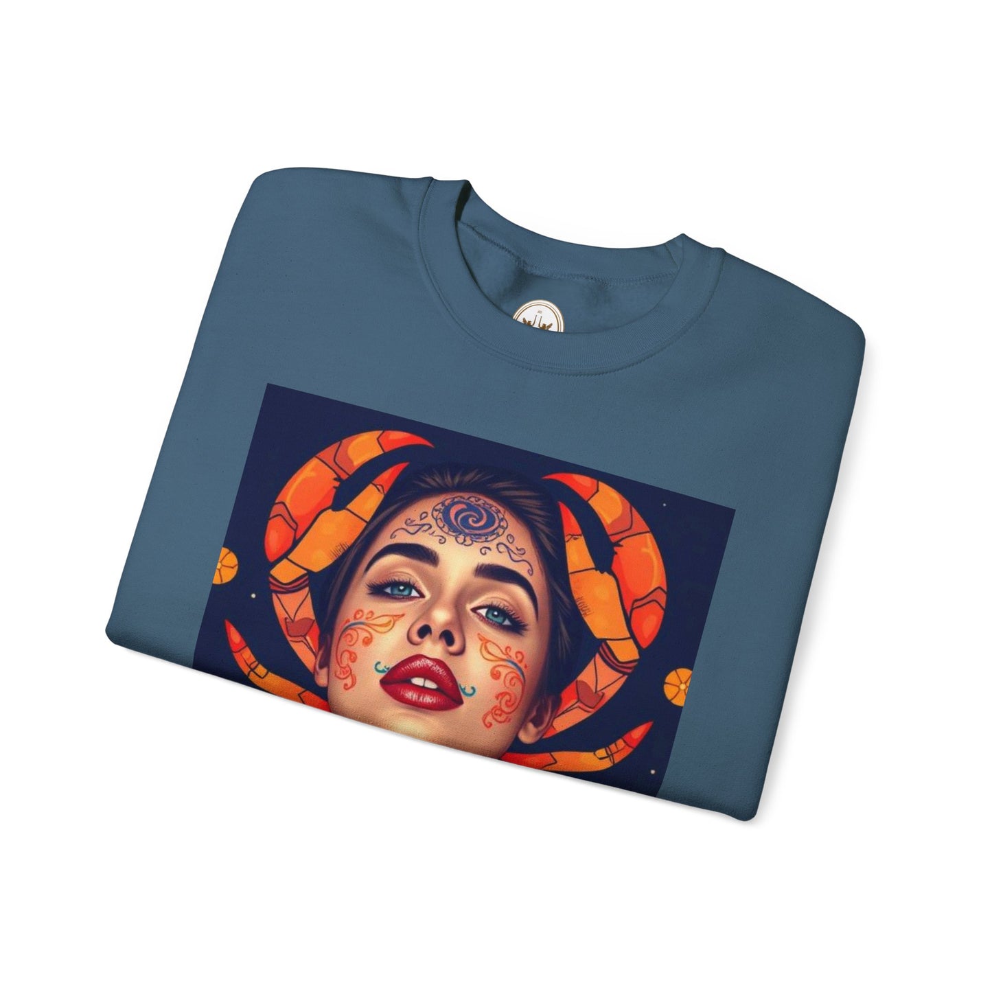Unisex Heavy Blend™ Crewneck Sweatshirt, Cancer, Zodiac v1, Sexy Pattern