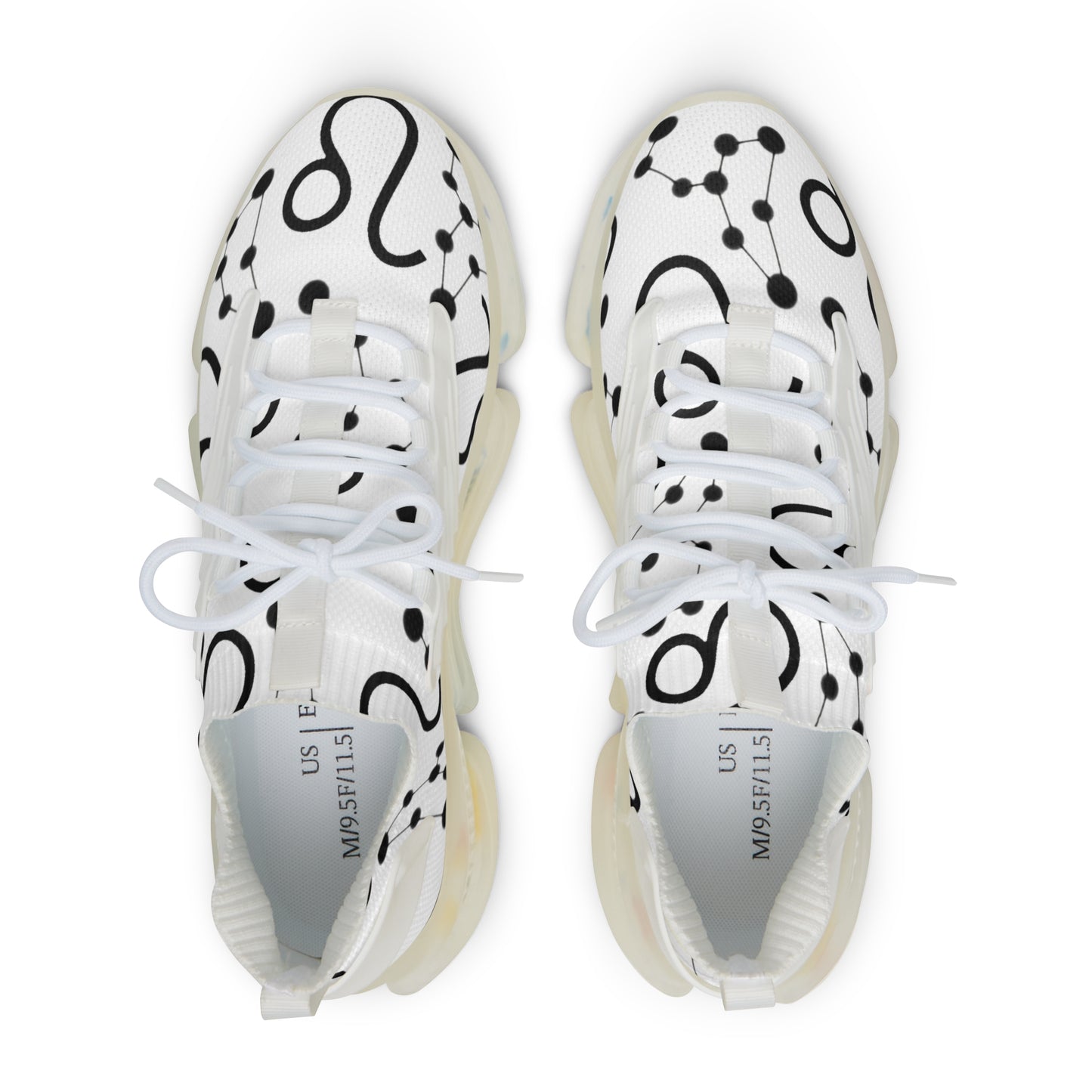 Men's Mesh Sneakers, Leo Zodiac Sign, all over print