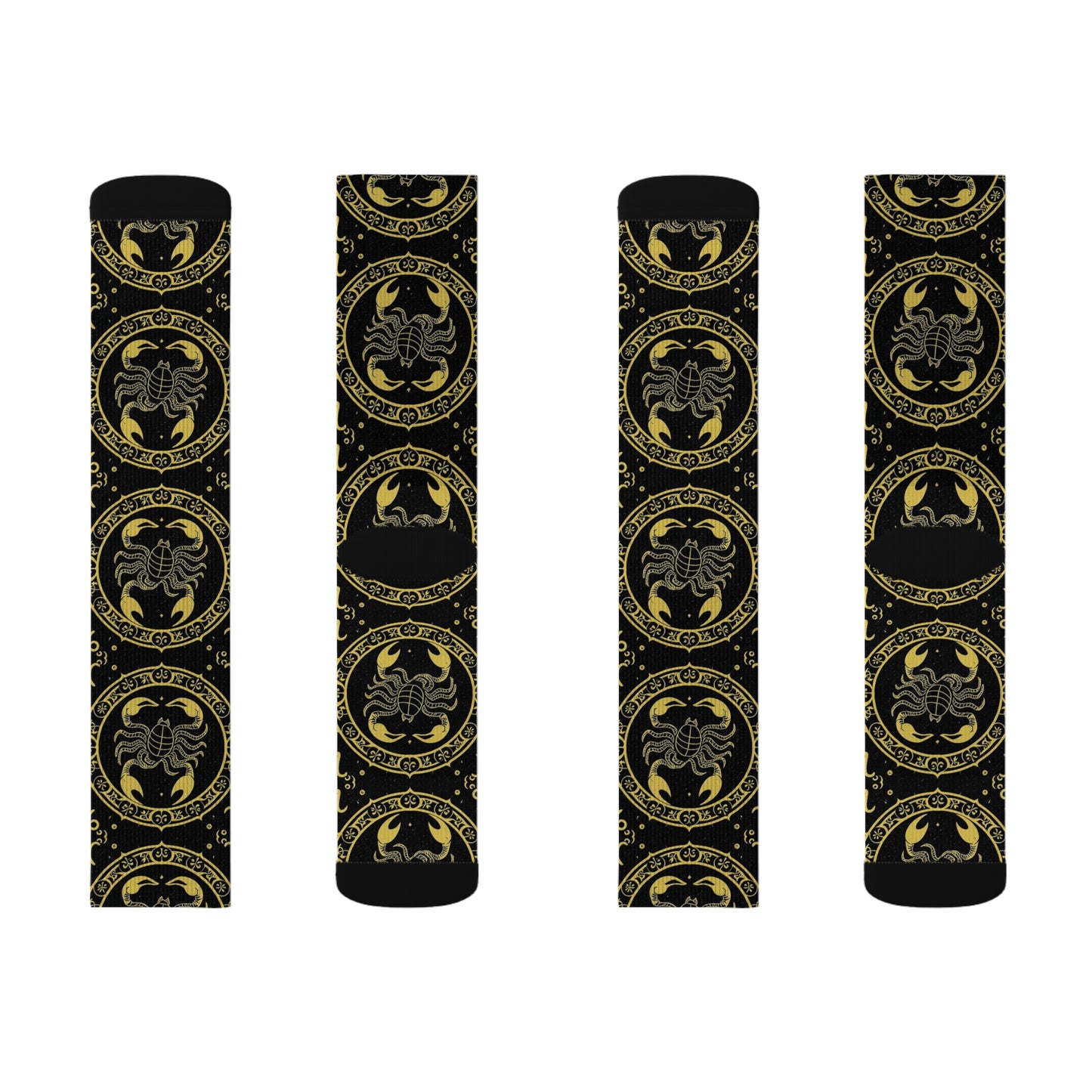 Sublimation Socks, Scorpio, Zodiac v1, Pattern