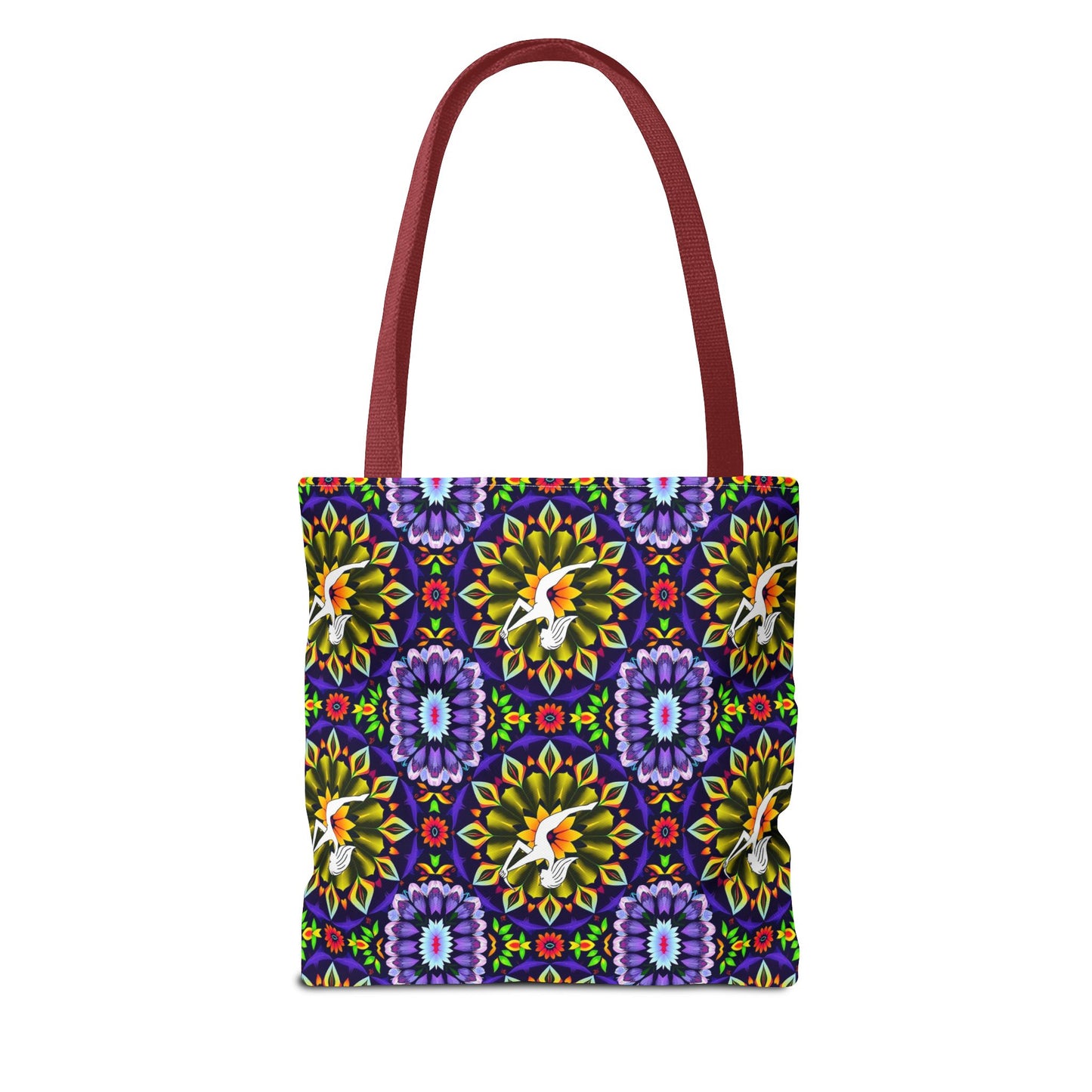 Tote Bag (AOP), Sagittarius, Zodiac v2, Flower Pattern