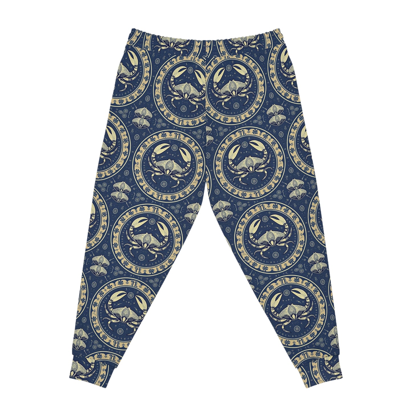 Athletic Joggers, Zodiac Design, Pattern v1, Cancer, AOP