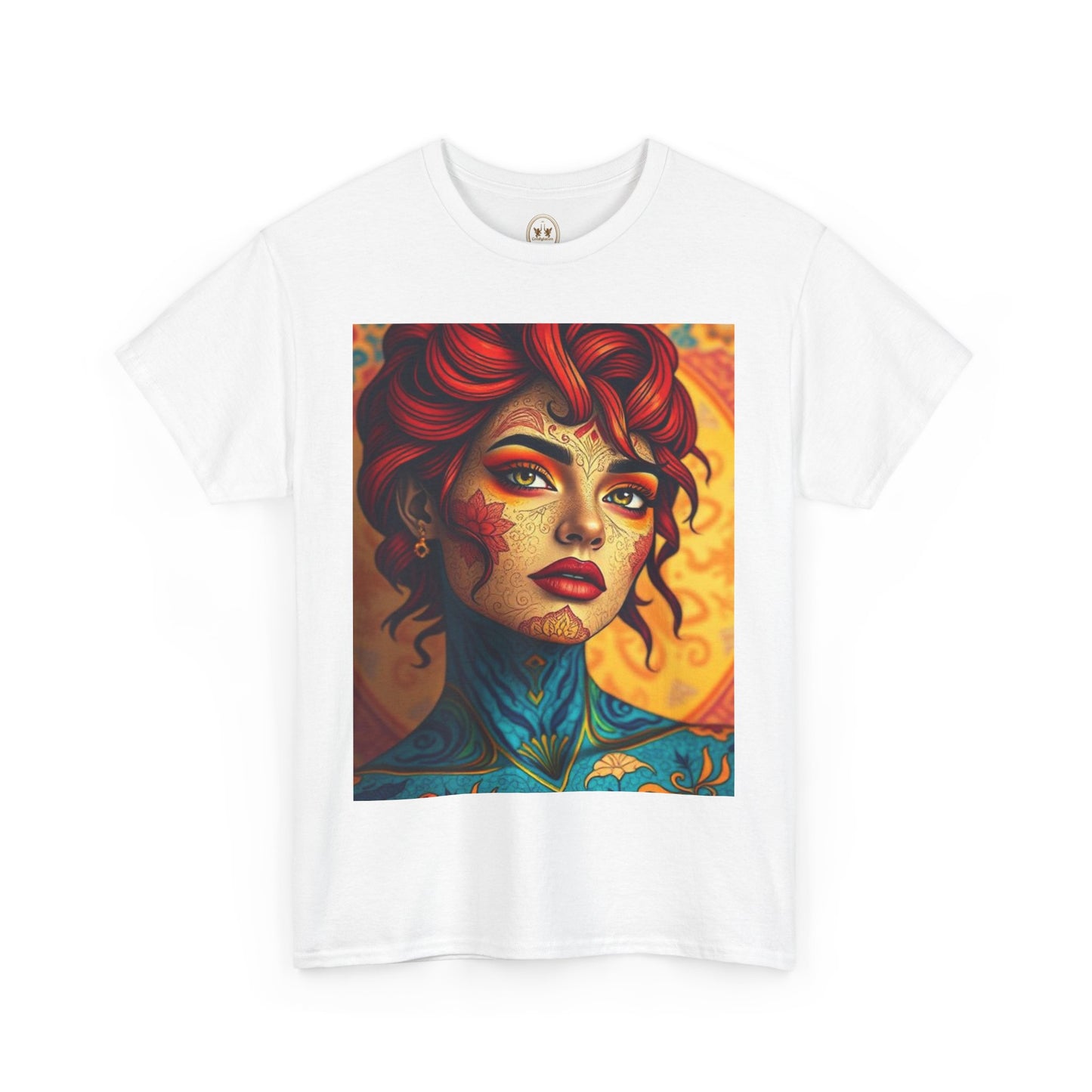 Unisex Heavy Cotton T-Shirt, Aquarius, Zodiac, Sexy Art