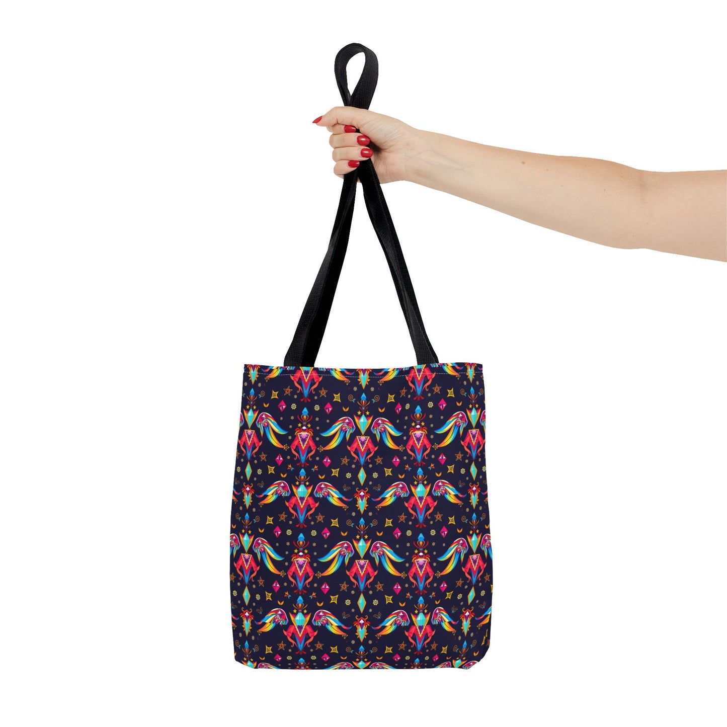 Tote Bag (AOP), Virgo, Zodiac v1, Jewel Pattern