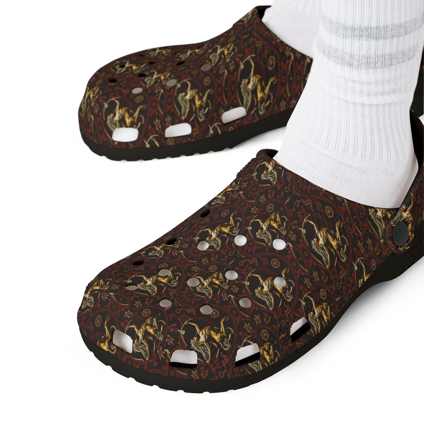 EVA Foam Rubber Shoes, (AOP), Sagittarius, Zodiac, Pattern