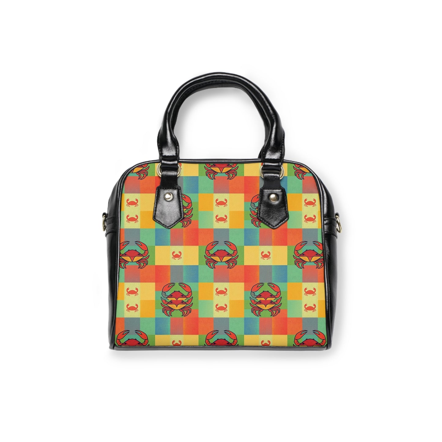Shoulder Handbag, Cancer, Zodiac v2, Shapes Pattern