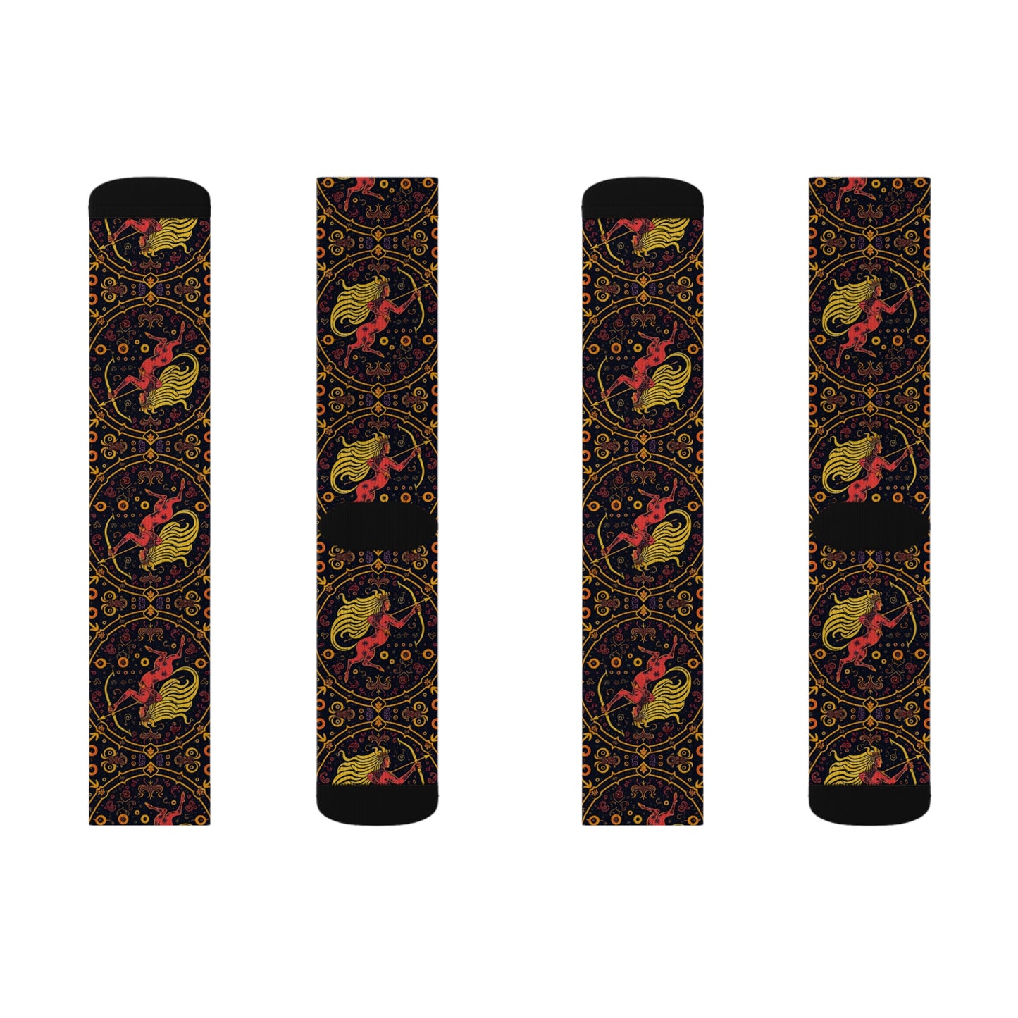 Sublimation Socks, Sagittarius, Zodiac v3, Pattern