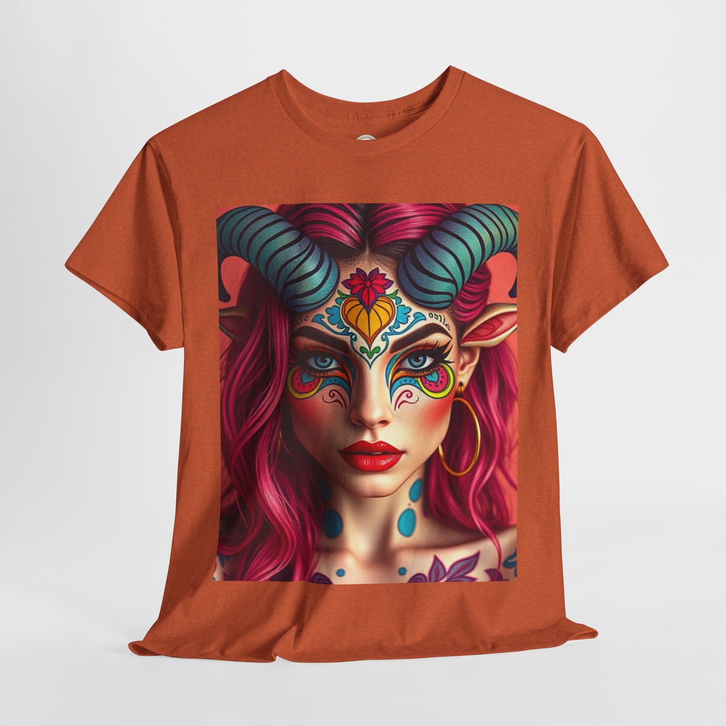 Unisex Heavy Cotton T-Shirt, Taurus, Zodiac, Sexy Art