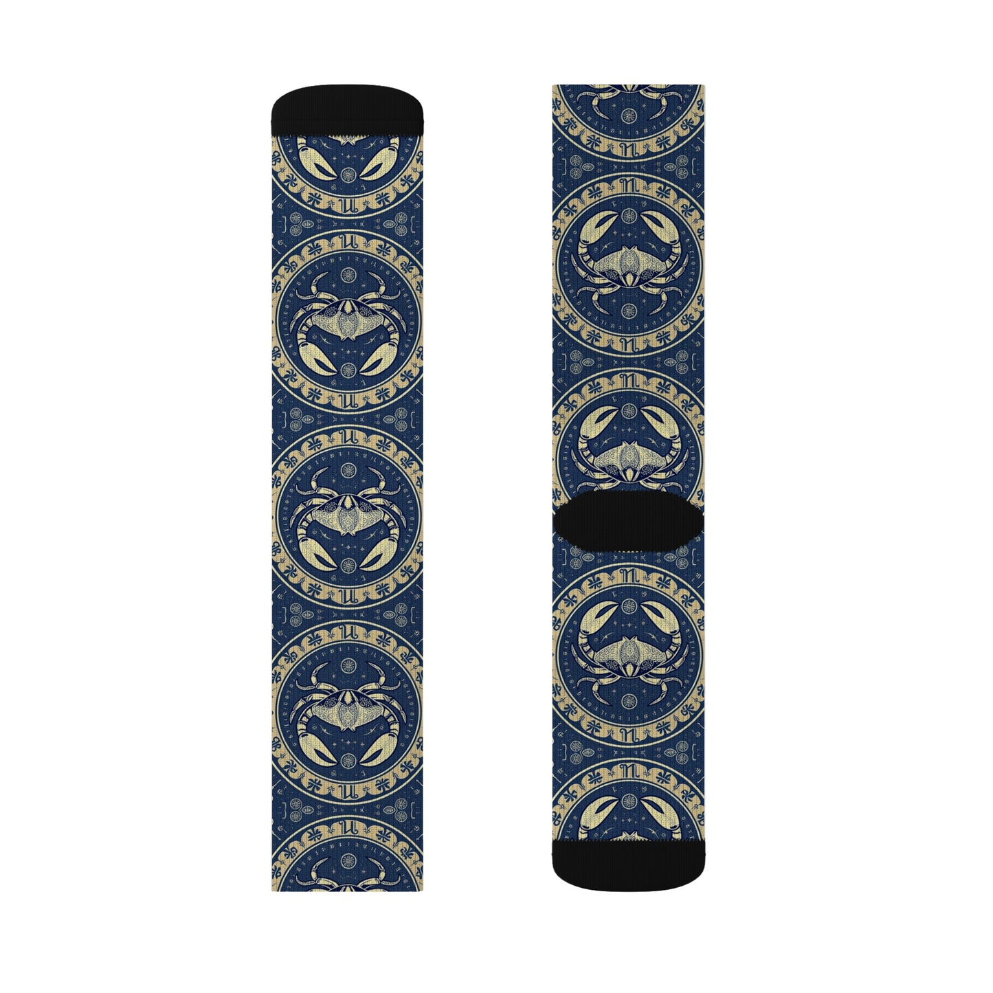 Sublimation Socks, Cancer, Zodiac v1, Pattern