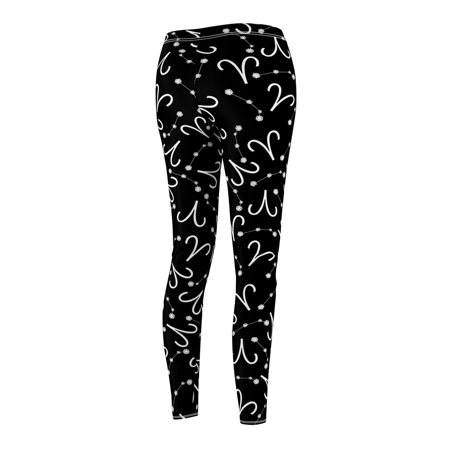 Women's Zodiac Cut & Sew Casual Leggings Aries Zodiac sign