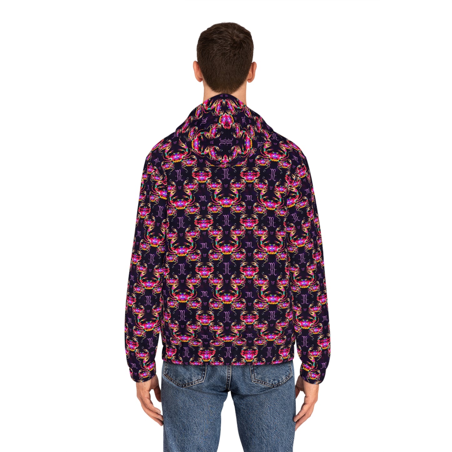 Full-Zip Hoodie (AOP), Cancer, Zodiac, Pattern