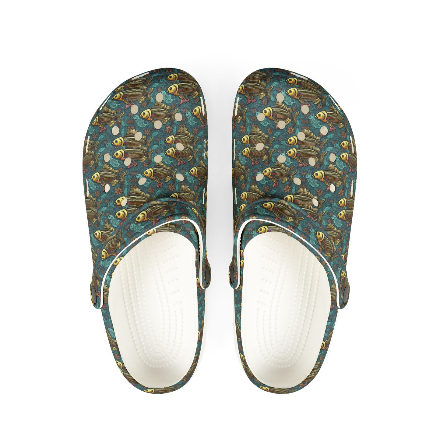 EVA Foam Rubber Shoes, (AOP), Pisces, Zodiac v1, Pattern