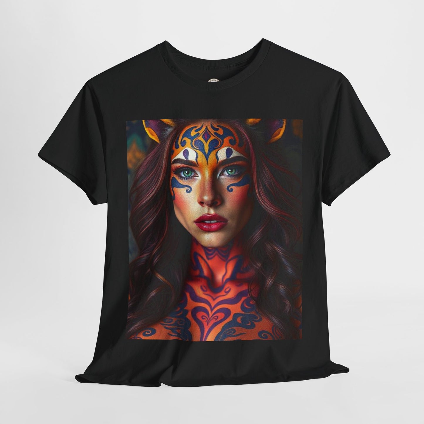 Unisex Heavy Cotton T-Shirt, Leo, Zodiac, Sexy Art