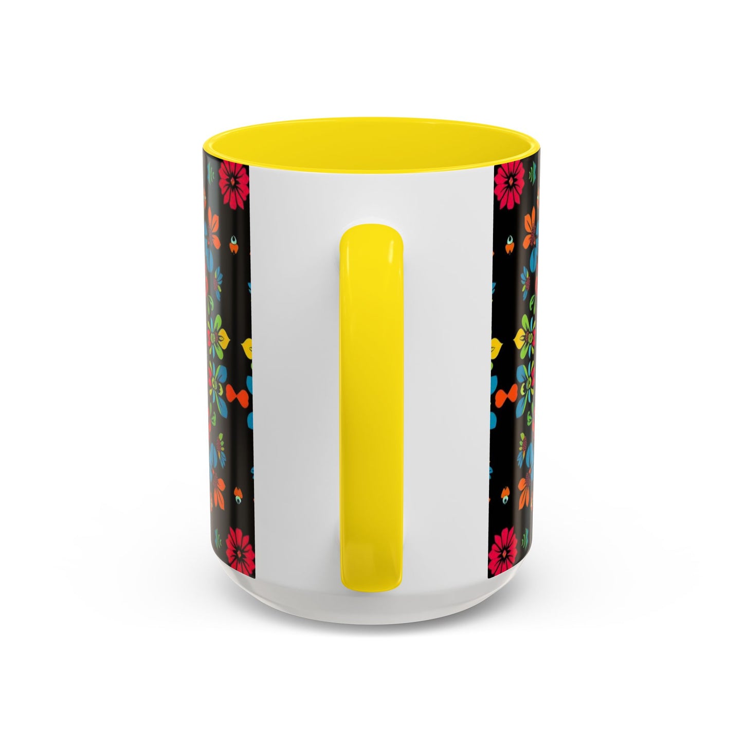 Accent Coffee Mug, Zodiac. Virgo, Flower Pattern, (11, 15oz)