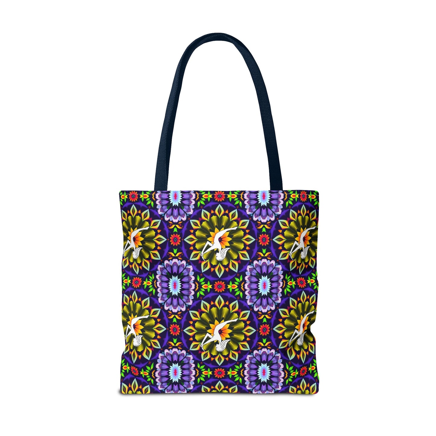 Tote Bag (AOP), Sagittarius, Zodiac v2, Flower Pattern