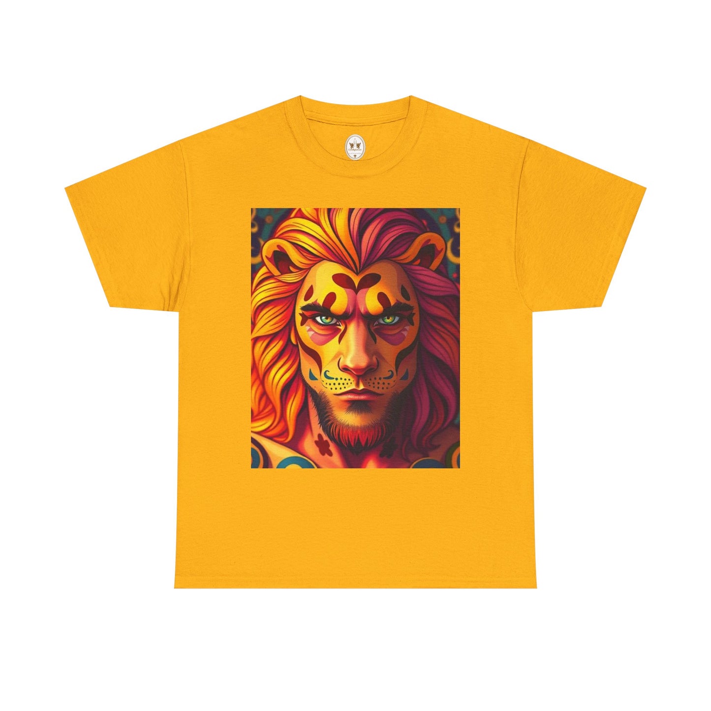 Unisex Heavy Cotton T-Shirt, Leo, Zodiac v2, Sexy Art