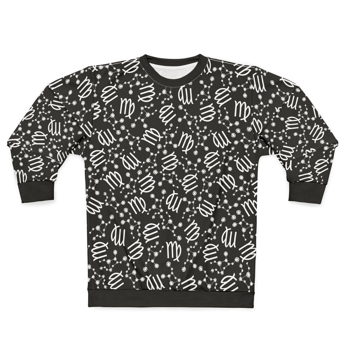 Zodiac AOP Unisex Sweatshirt Virgo Zodiac Sign