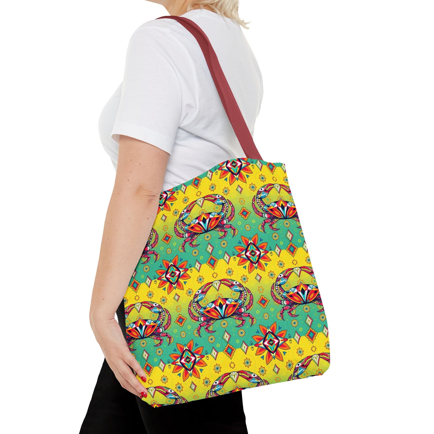 Tote Bag (AOP), Cancer, Zodiac, Jewel Pattern