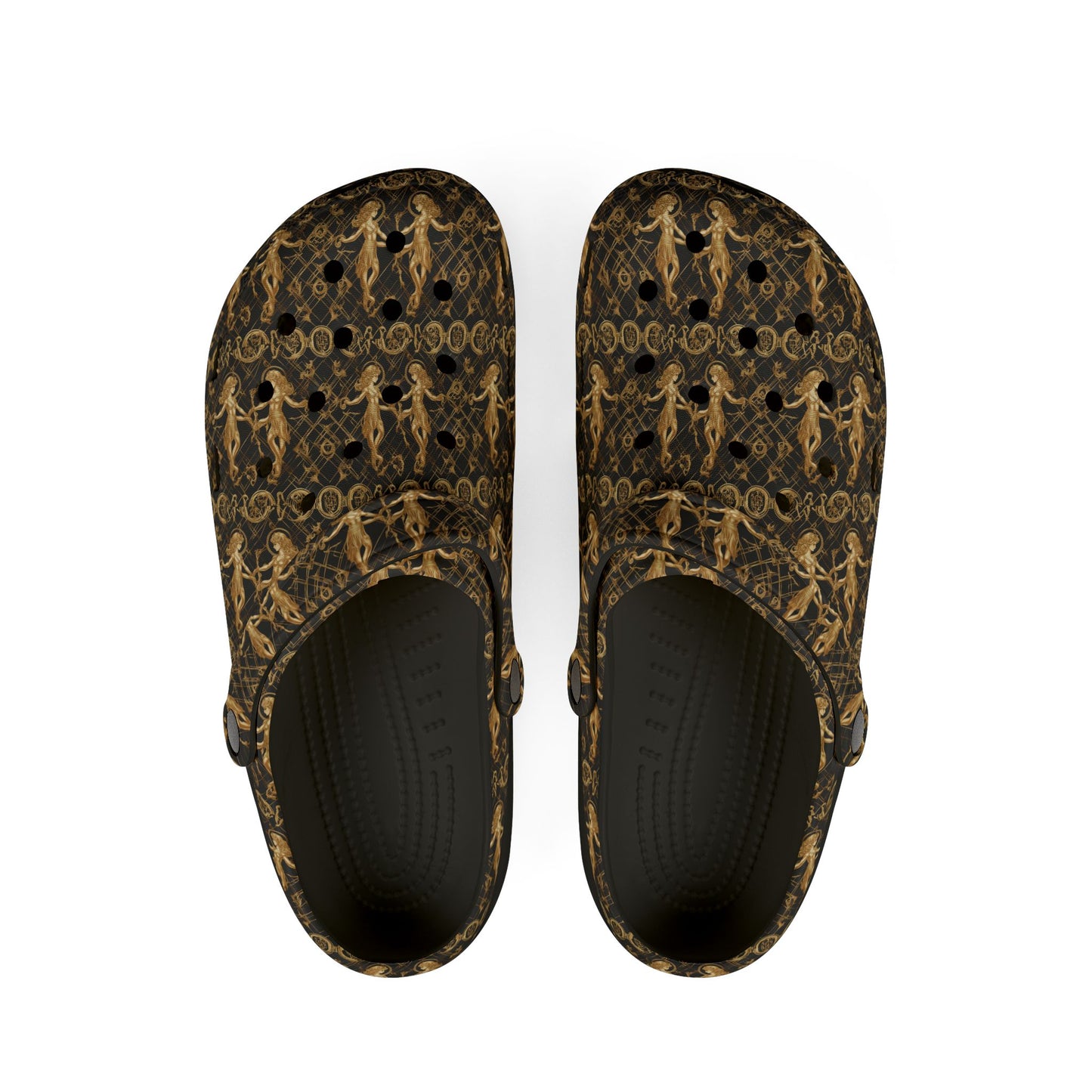 EVA Foam Rubber Shoes, (AOP), Gemini, Zodiac v2, Pattern