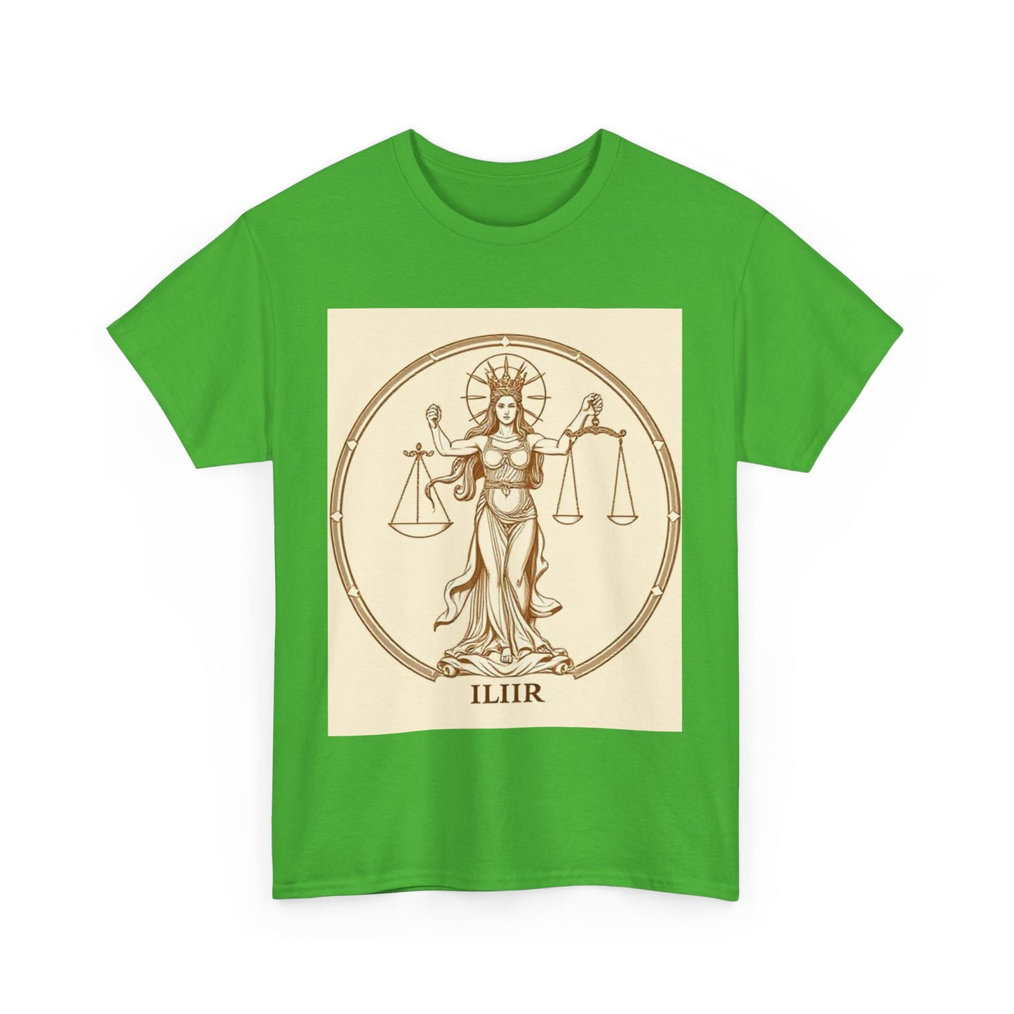 Unisex Heavy Cotton T-Shirt, Libra Goddess v1, Zodiac Design