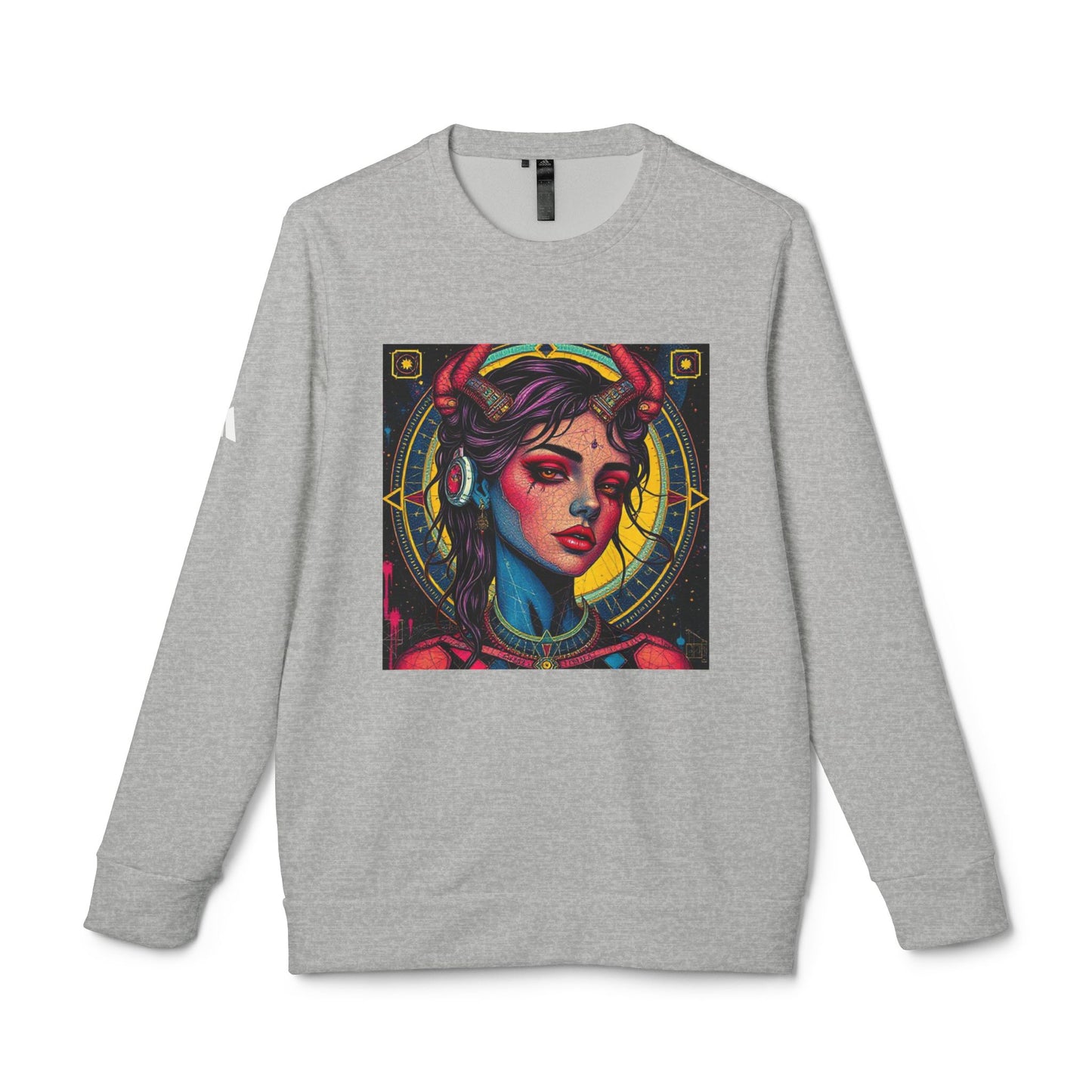 Adidas, Unisex Fleece Crewneck Sweatshirt, Scorpio, Pop Art v1, Zodiac