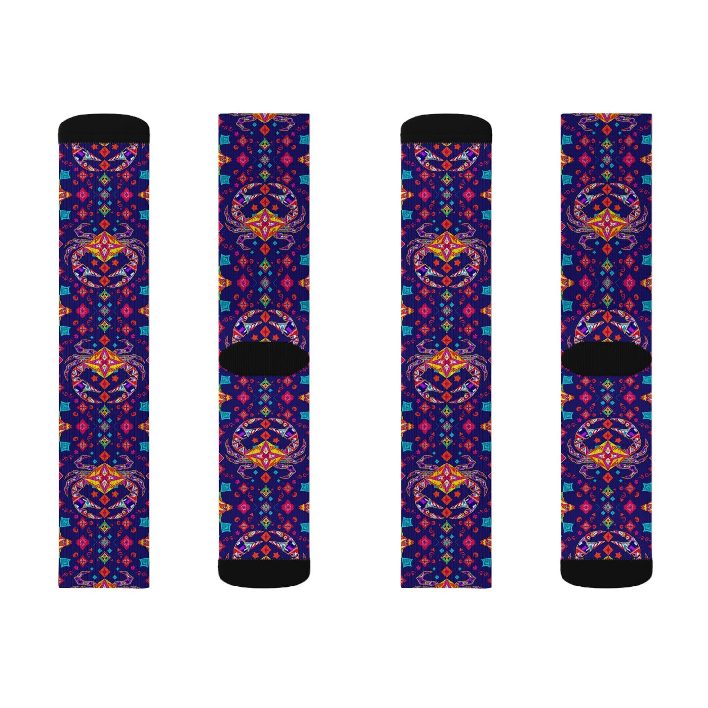 Sublimation Socks, Cancer, Zodiac v2, Jewel Pattern