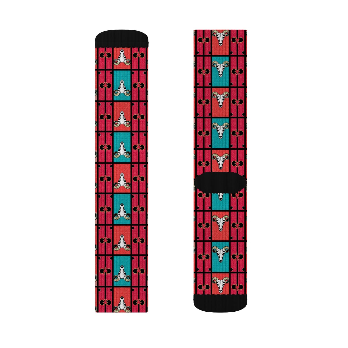 Sublimation Socks, Taurus, Zodiac v2, Shapes Pattern
