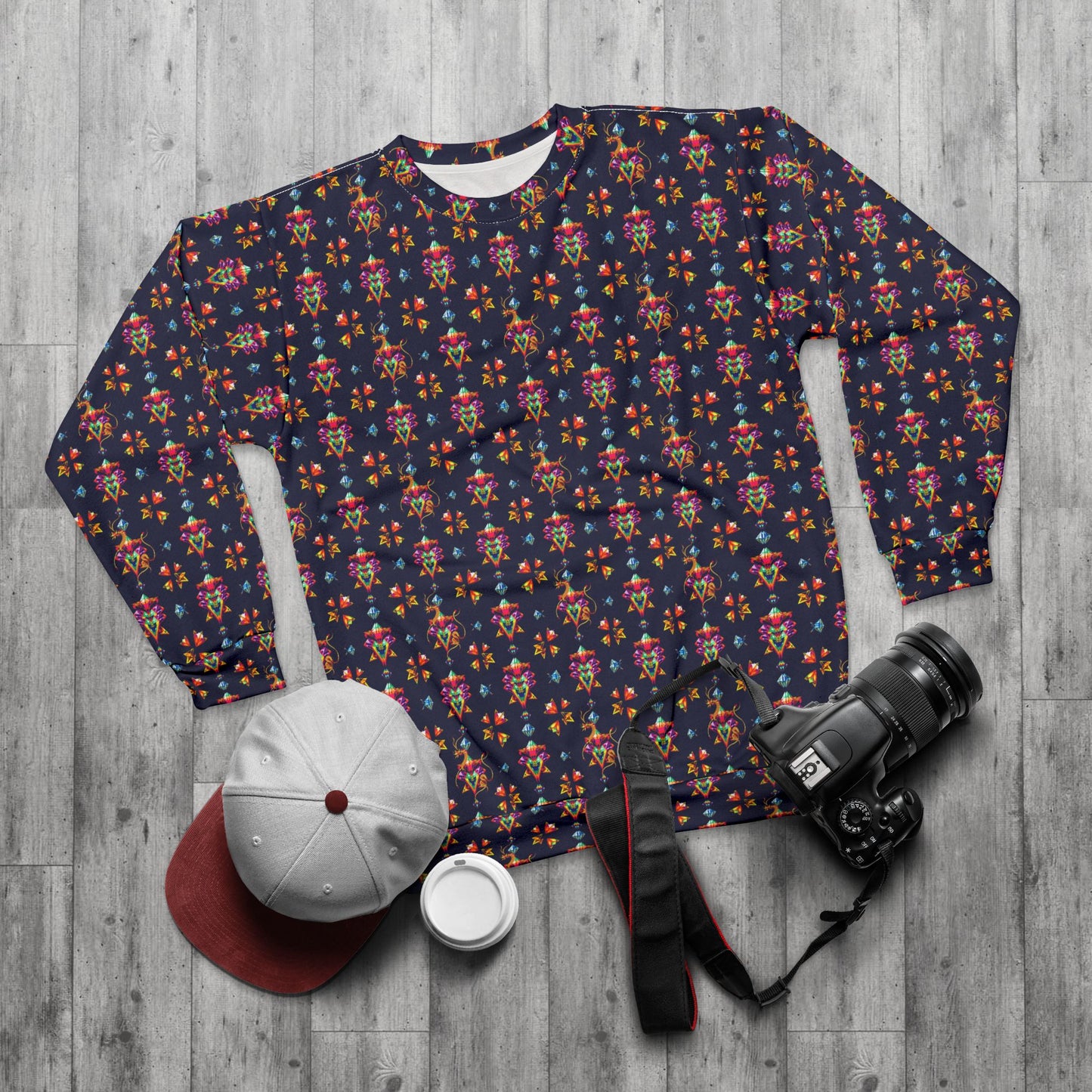 Unisex Sweatshirt (AOP), Aquarius, Zodiac, Jewel Pattern