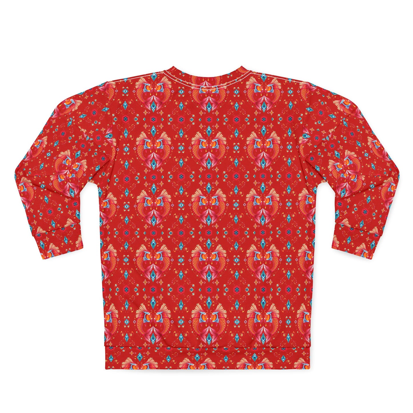 Unisex Sweatshirt (AOP), Pisces, Zodiac, Jewel Pattern