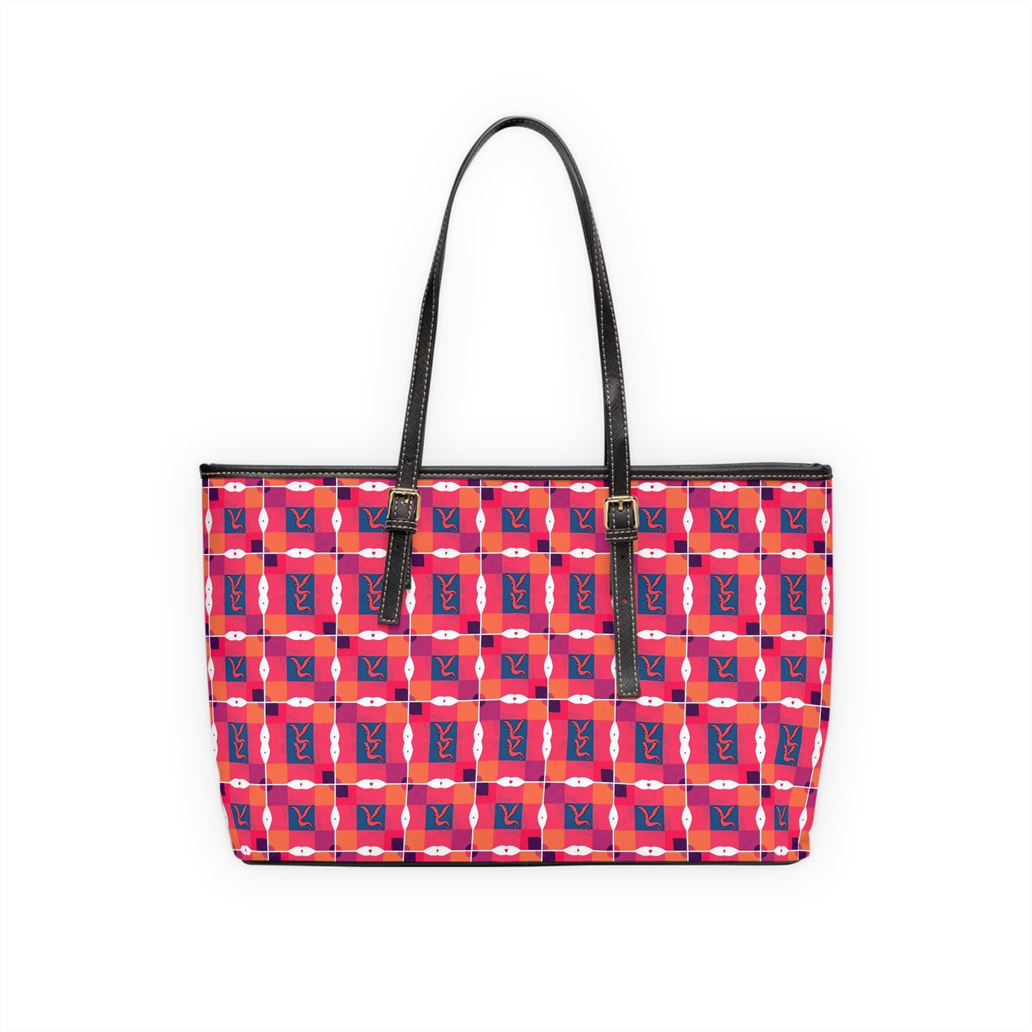 Leather Shoulder Bag, Sagittarius, Zodiac v1, Shapes Pattern