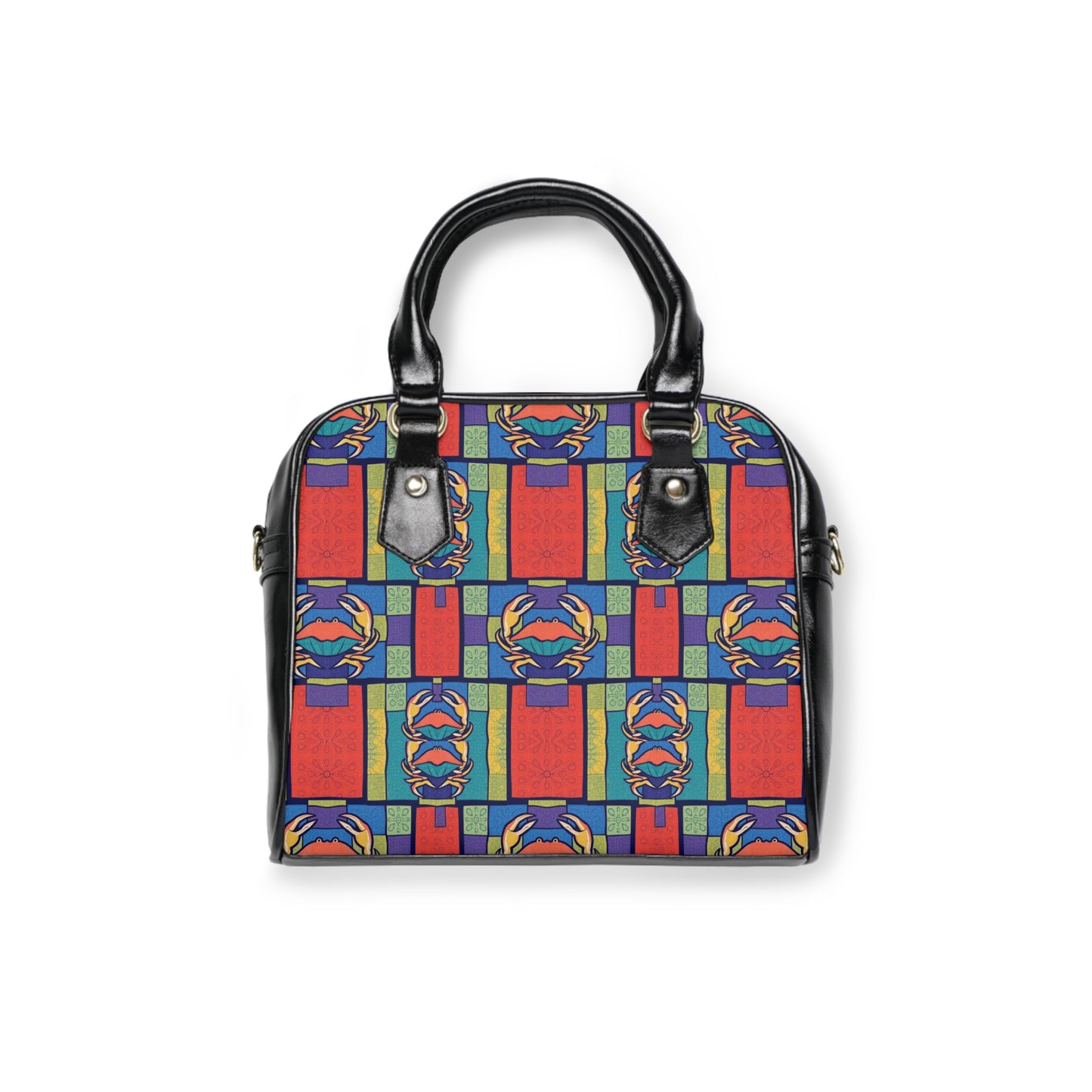 Shoulder Handbag, Cancer, Zodiac v3, Shapes Pattern