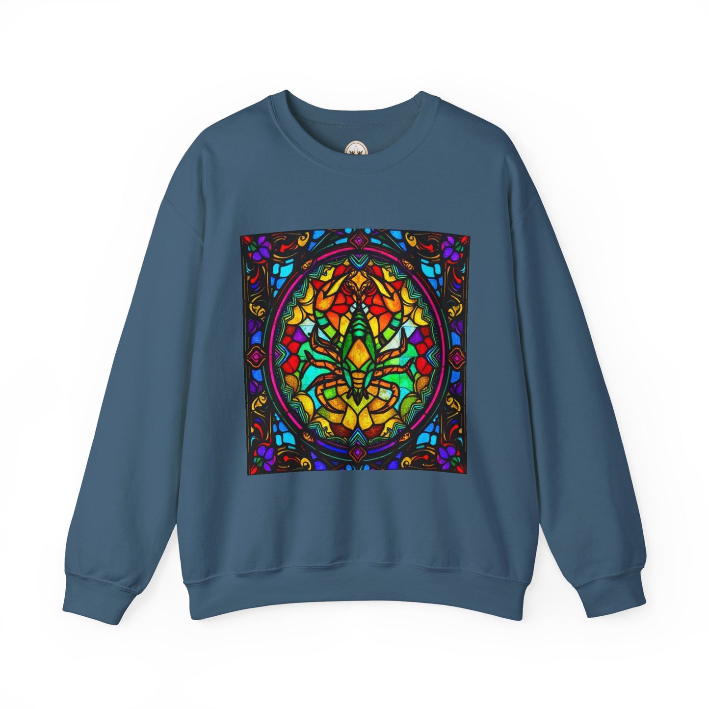 Unisex Heavy Blend™ Crewneck Sweatshirt, Glass 1, Scorpio Zodiac Design