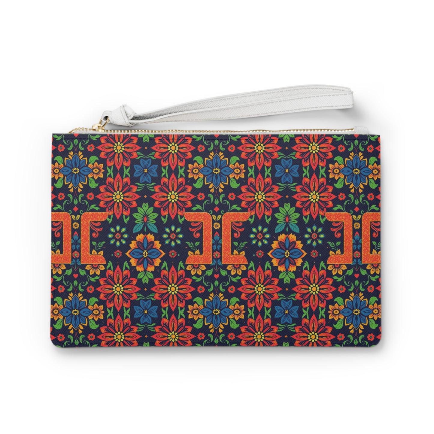 Clutch Bag, Gemini, Zodiac, Flower Pattern