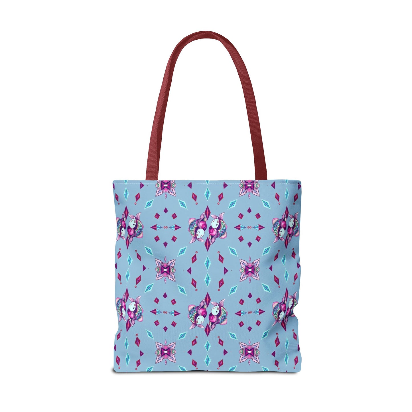 Tote Bag (AOP), Pisces, Zodiac v1, Jewel Pattern