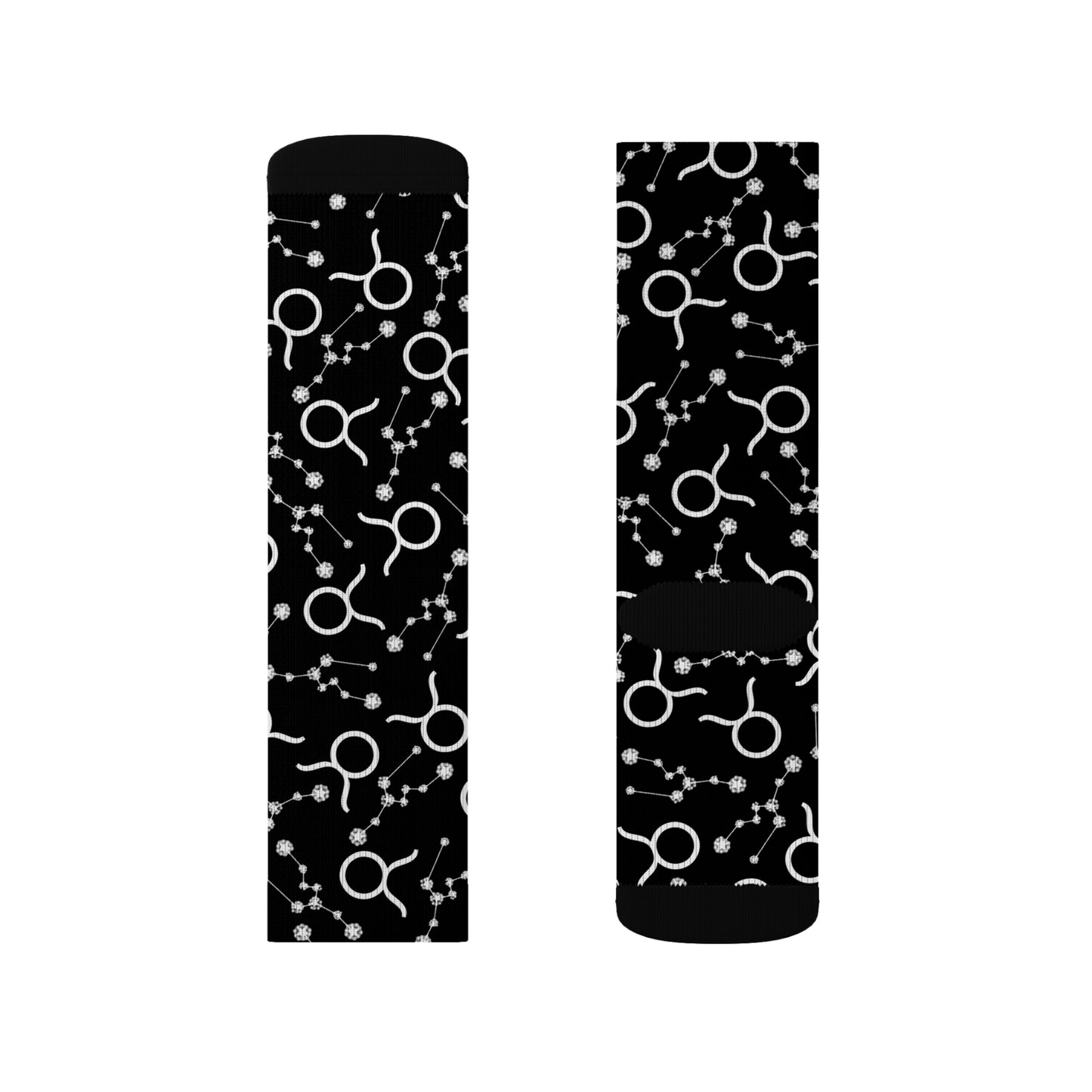Zodiac Sublimation Socks Taurus Zodiac sign