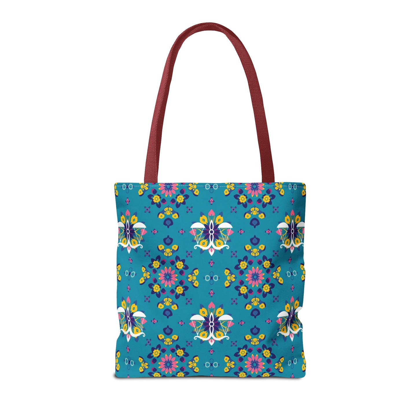 Tote Bag (AOP), Libra, Zodiac v1, Flower Pattern