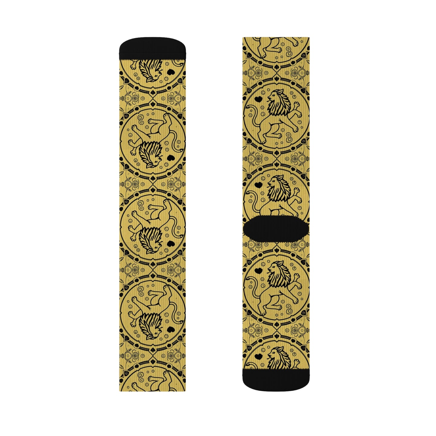 Sublimation Socks, Leo, Zodiac v1, Pattern
