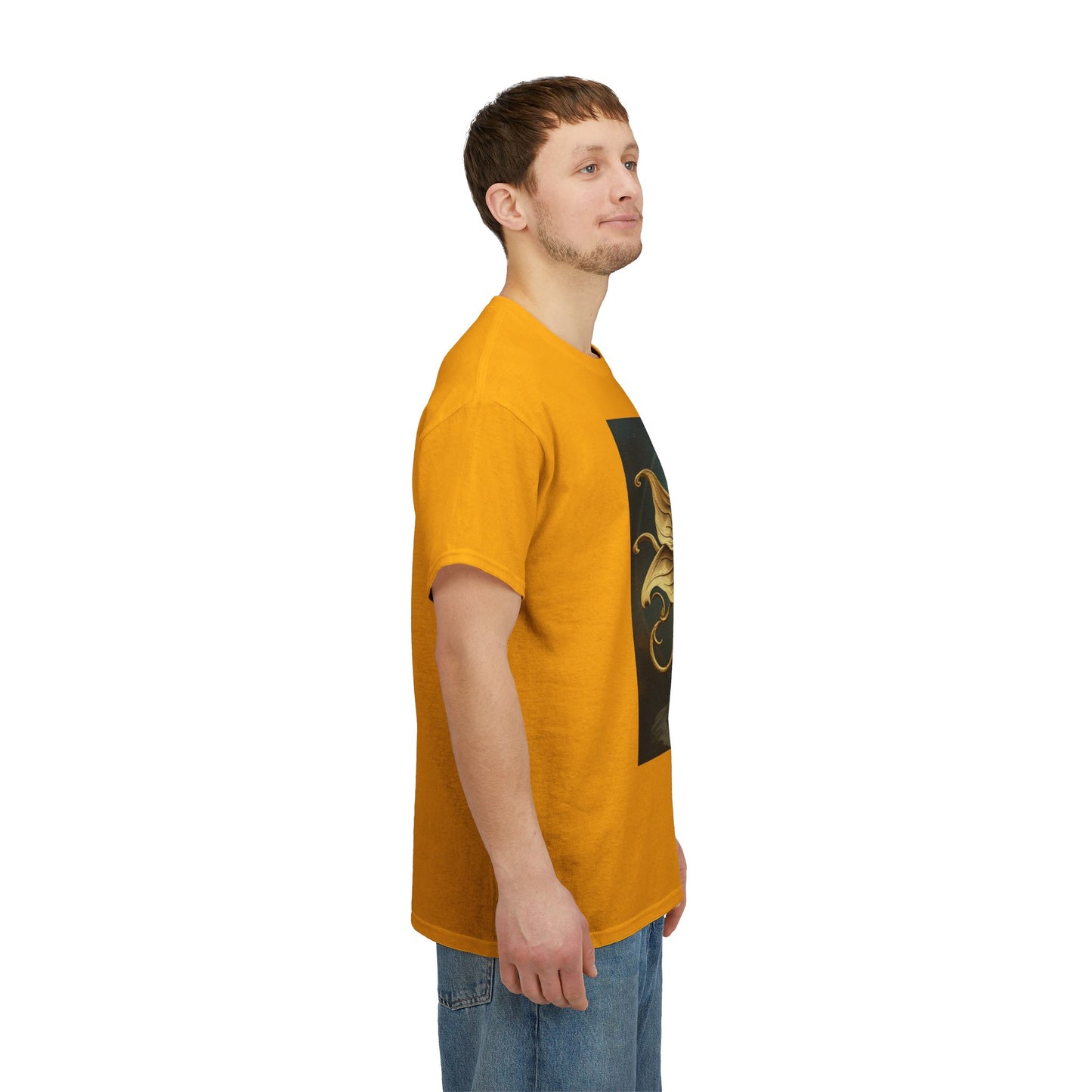 Unisex Heavy Cotton T-Shirt, Sagittarius King, Bow & Arrow v1, Zodiac Design