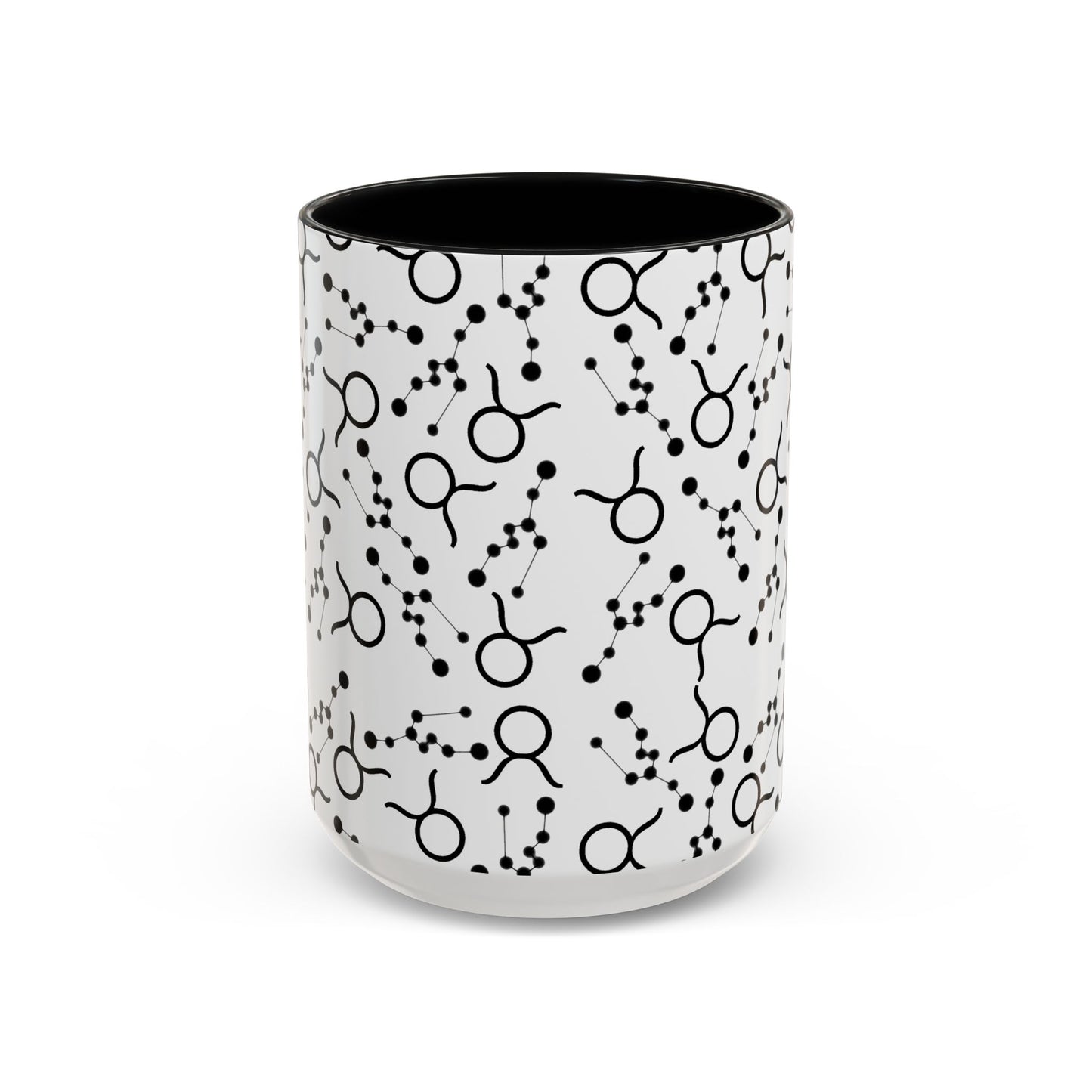 Accent Coffee Mug with the Taurus Zodiac sign (11, 15oz)