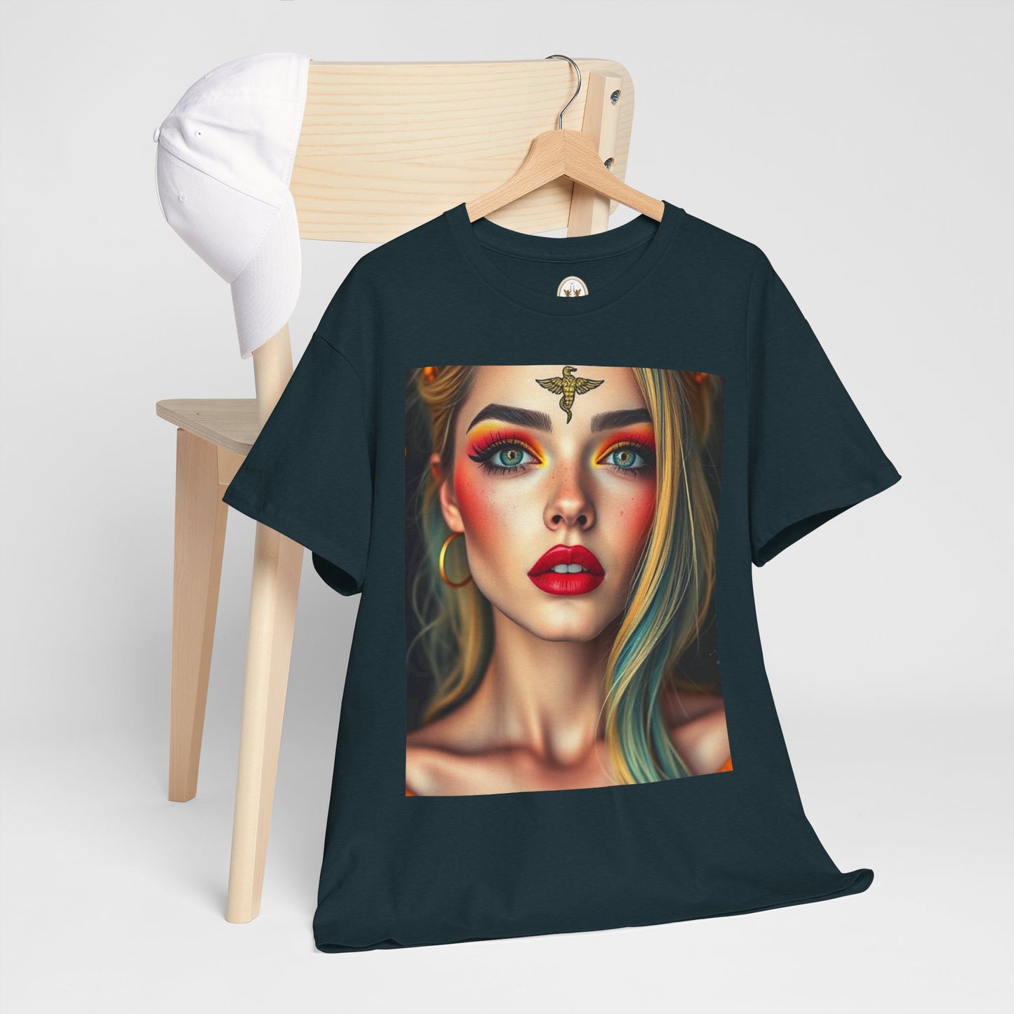 Unisex Heavy Cotton T-Shirt, Virgo, Zodiac, Sexy Art